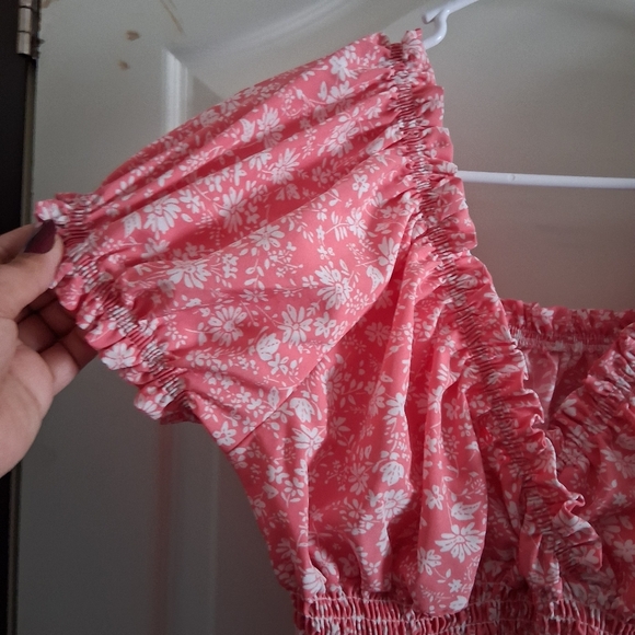 Floral Pink Maxi Dress - Picture 4 of 6